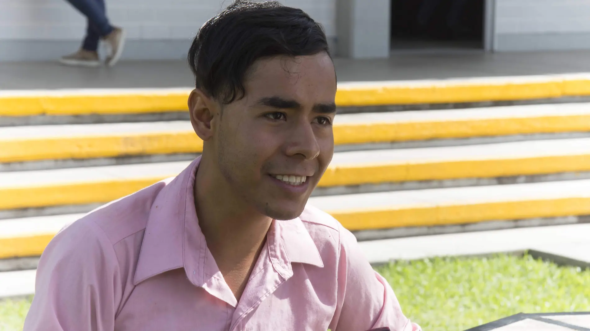 Brandon Steve Jiménez, presidente del sector juvenil de la CNC Foto César Ortiz.